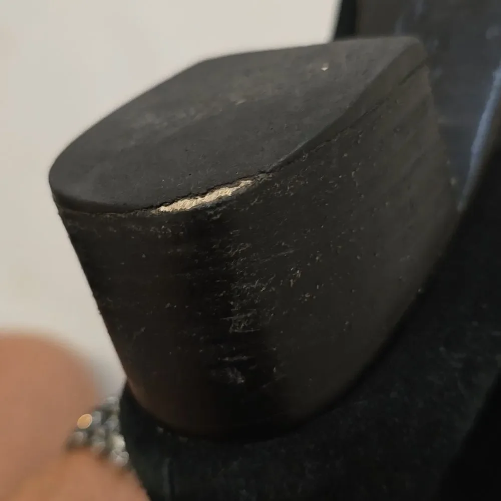 Joie Black Suede Boots 38